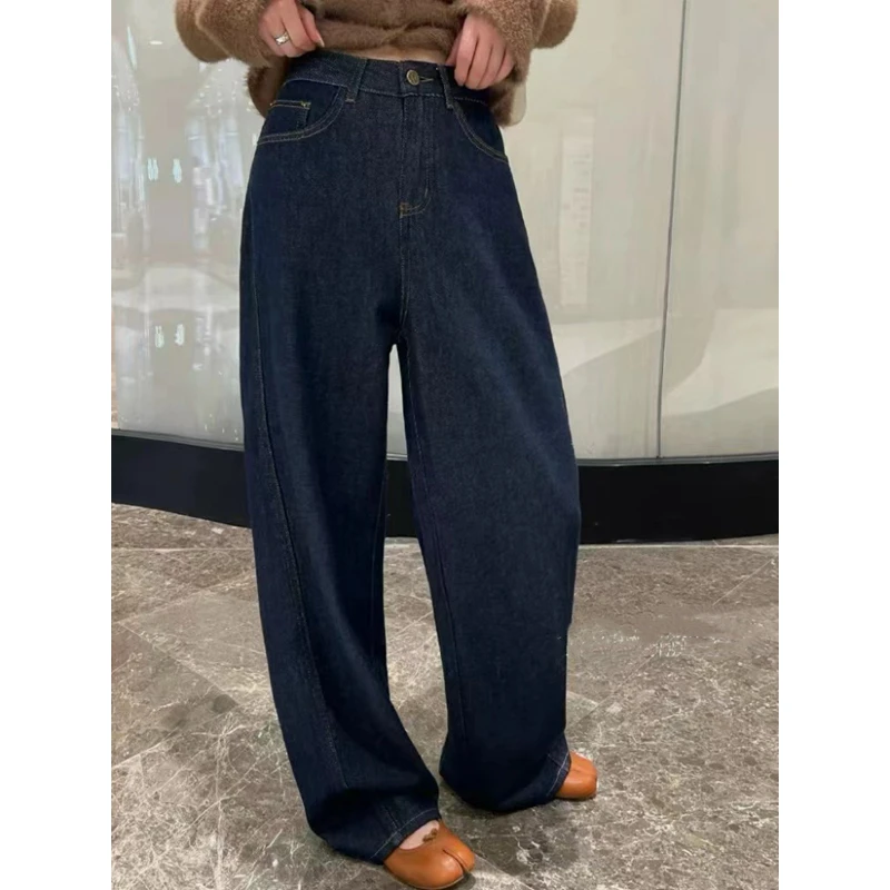 【美式丹宁】弯刀防褪色牛仔裤水洗软牛仔美式显瘦百搭设计感