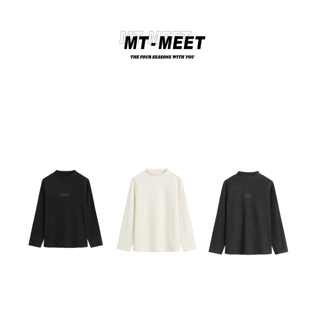 【MT】2024新品秋冬保暖百搭中领亲子打底衫