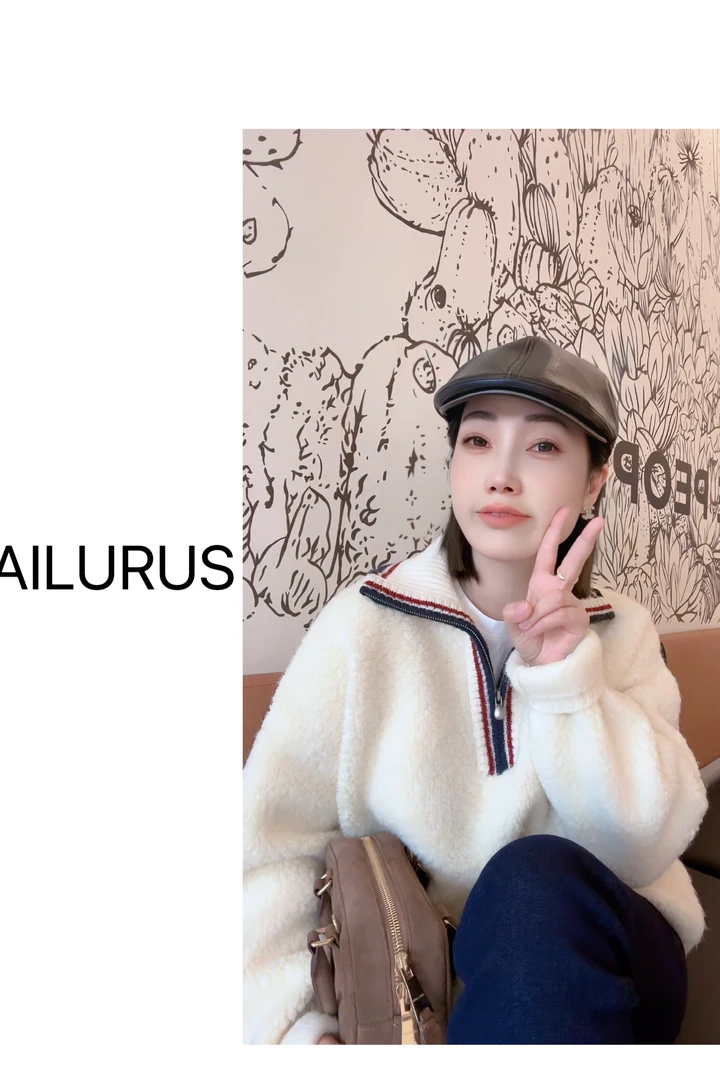 AILURUS【沙丘云朵】2024高端欧货冬款100%羊毛休闲套头秋冬毛衣