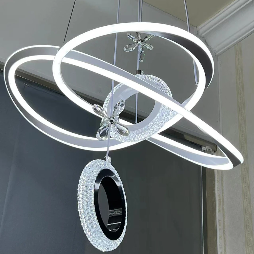 简约个性小吊灯餐厅卧室小吊灯大气家用极简圆形吊灯创意