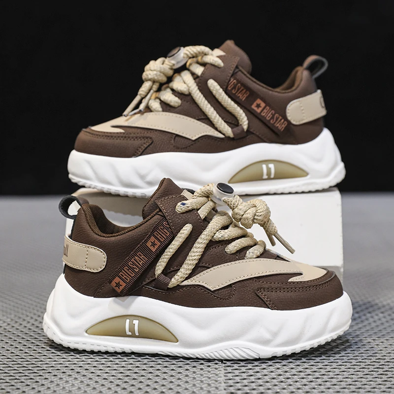 男童运动鞋秋季新款儿童休闲板鞋6-12岁韩版潮流中大童老爹鞋学生