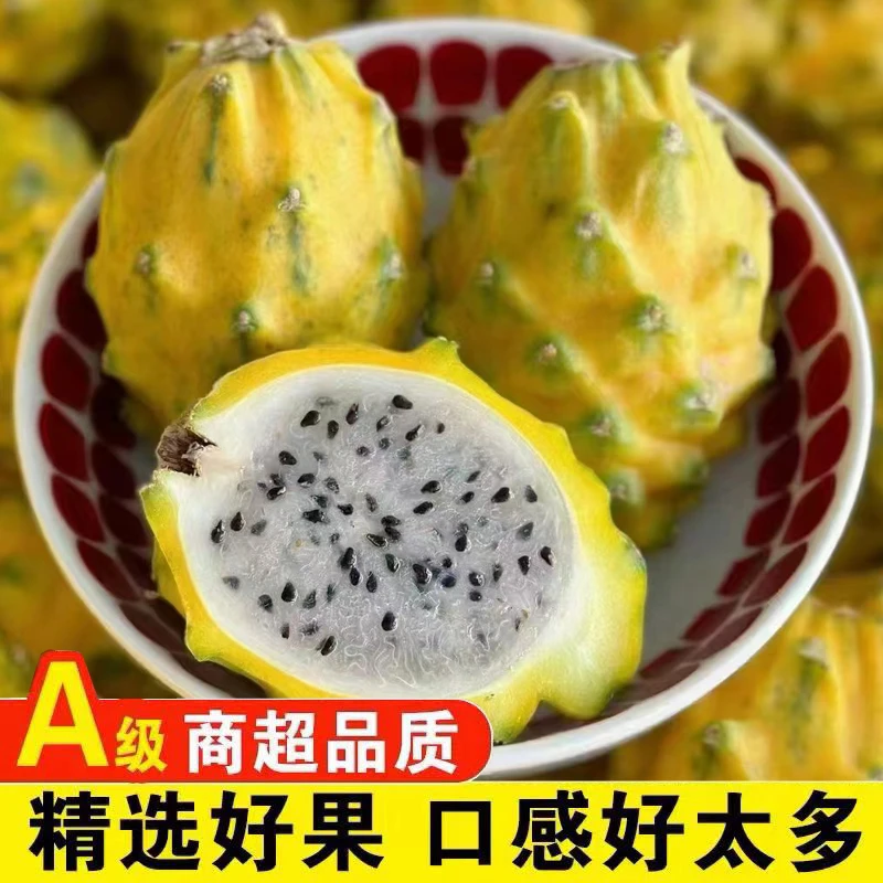 海南山野麒麟果燕窝果稀有新鲜热带水果甜糯多汁非黄色火龙果带箱