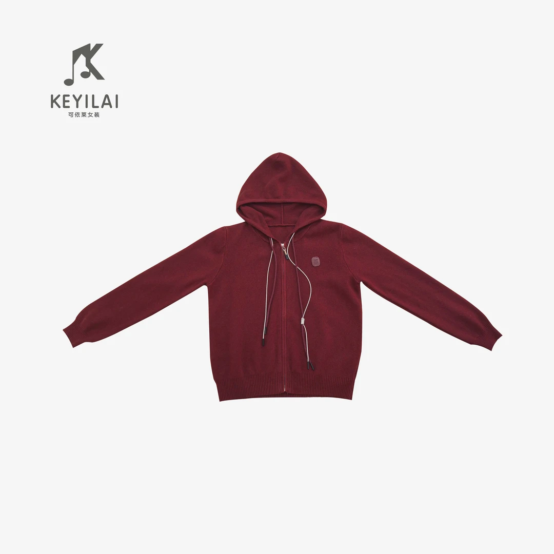 KYL可依莱-连帽针织衫毛衣外套上衣DY5C1B2303