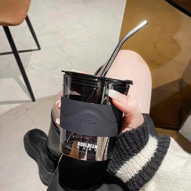 【500积分会员专享】简约炫酷烟灰定制不锈钢吸管咖啡杯