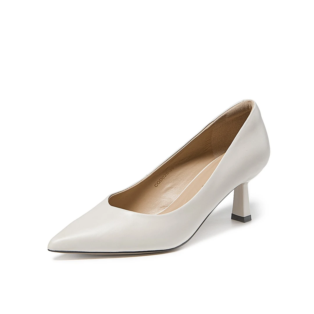 FED法式尖头高跟鞋细跟浅口春季百搭职业通勤不累脚单鞋女SGPP025