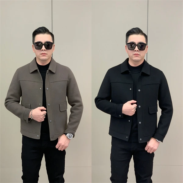 T&X/梯形男士冬季短款翻领夹克外套（内胆可拆卸）（0348+0424）