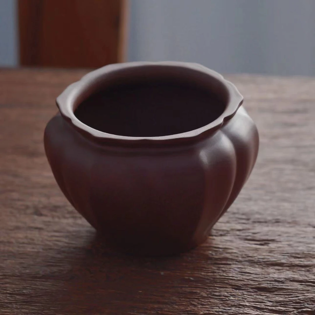 观一好物 | 三两茶叙·宜兴手工菱影建水加厚大容量精致420ml