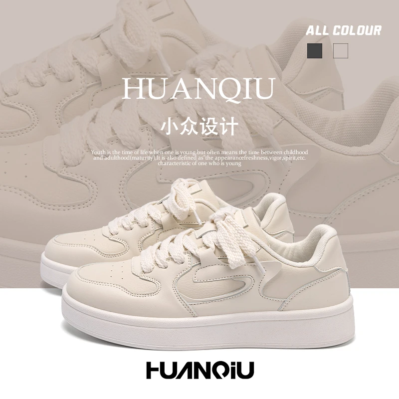 环球新款小白鞋男款2025爆款夏季百搭男鞋韩版休闲厚底增高板鞋子