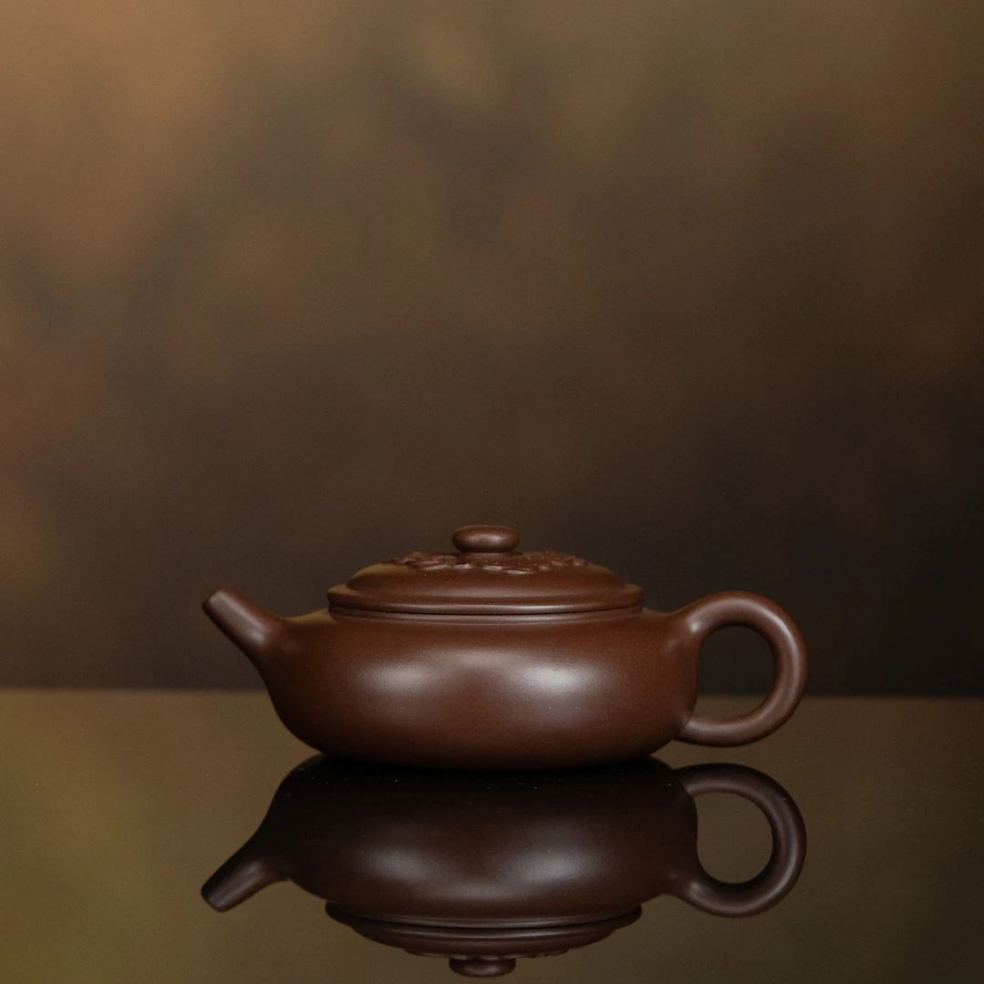 【利贞l祥云如意】原矿紫泥 180cc 手工制 宜兴紫砂壶 茶具