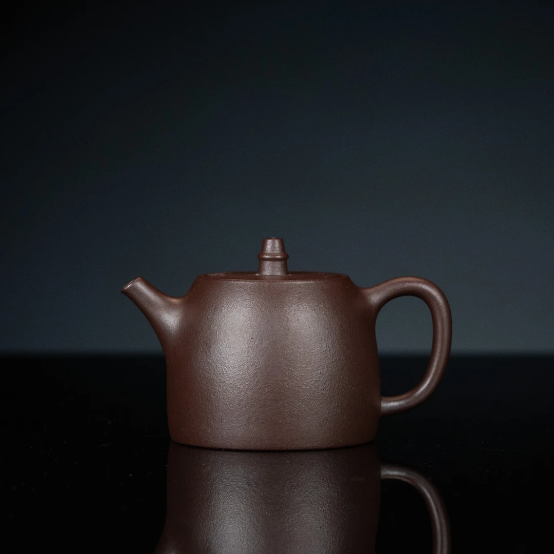 【利贞丨汉铎（小）】原矿宝山青柴烧 潘伯民手工制 约120cc 紫砂壶