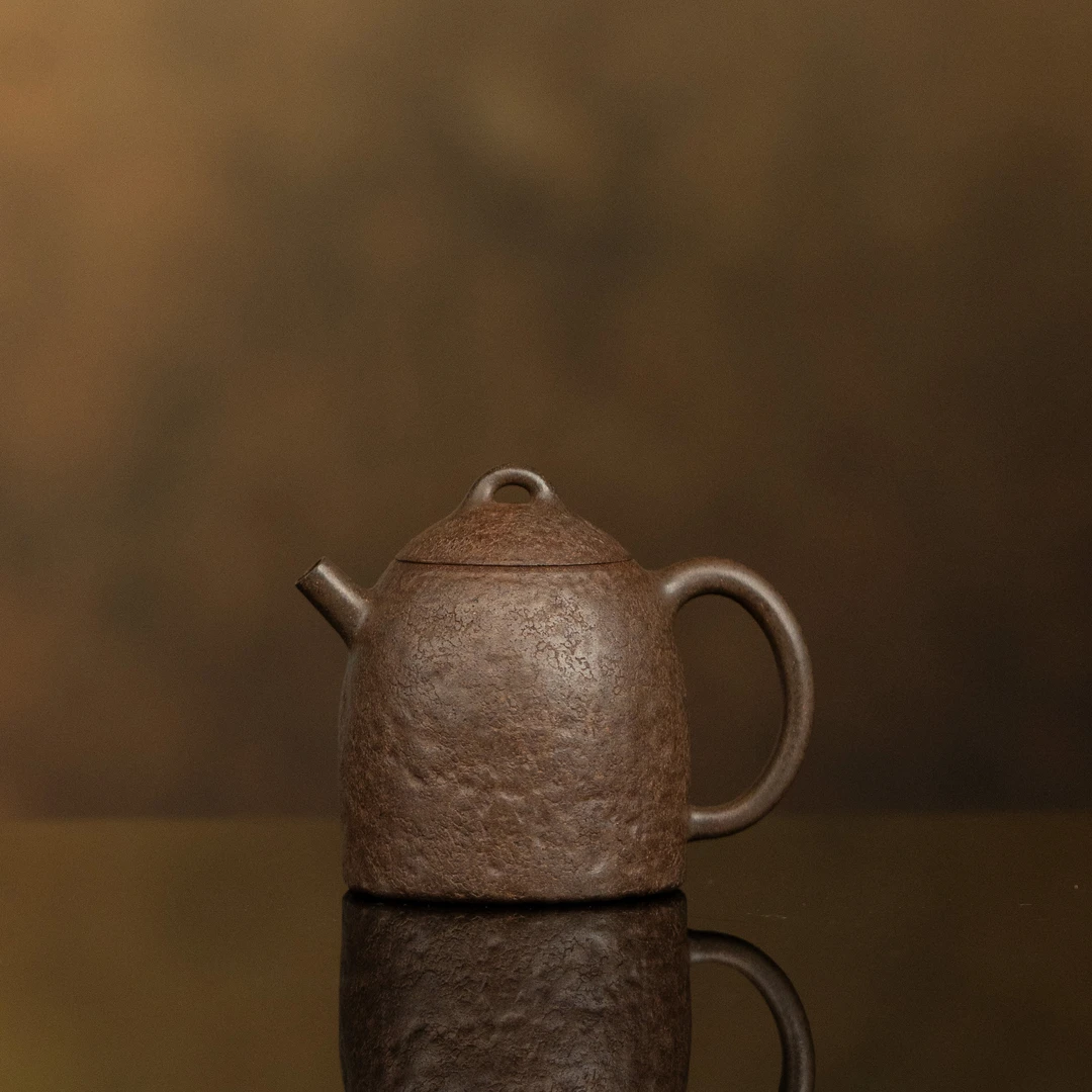 【利贞l秦权】原矿段泥 约170cc 手工制作 紫砂壶茶具ZH