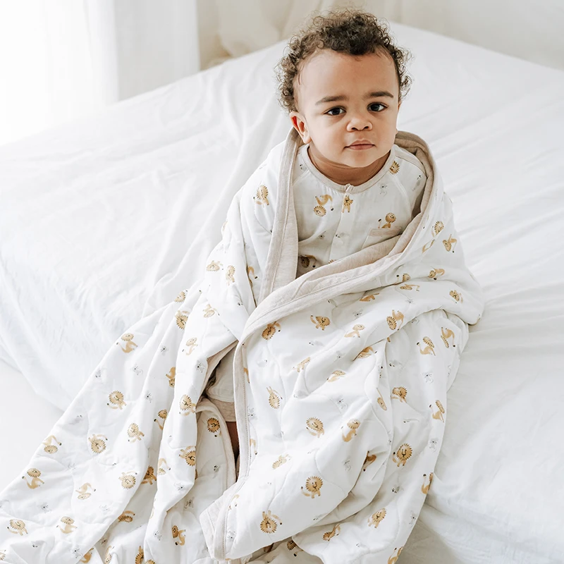 NestDesigns母婴薄款超软轻盈蓬松透气亲肤婴幼儿薄被ND23S534U14