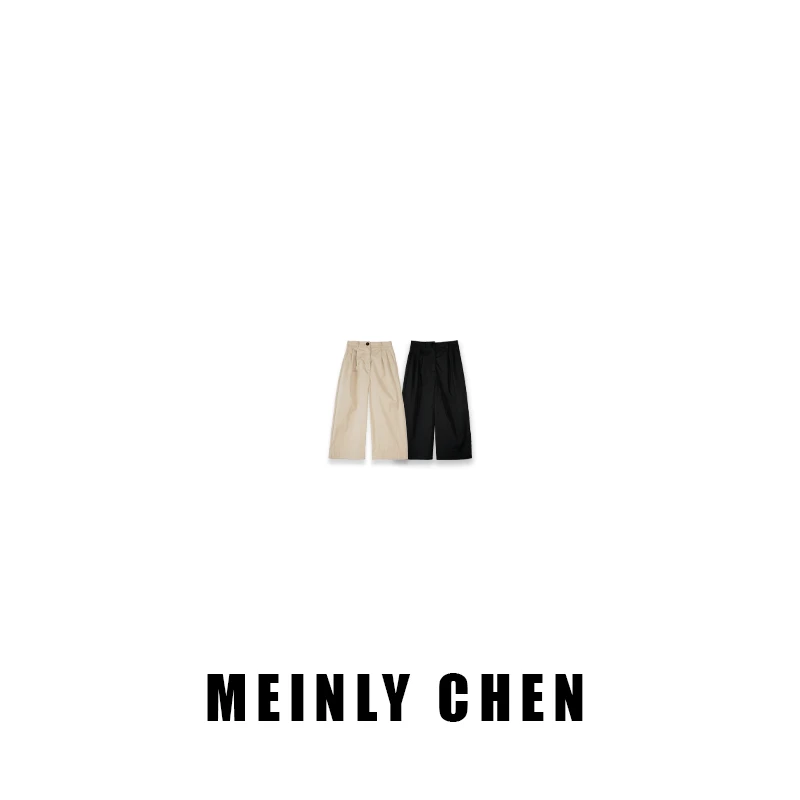 【MEINLY  CHEN】【七分裤】高端设计师款简约夏季休闲裤824195