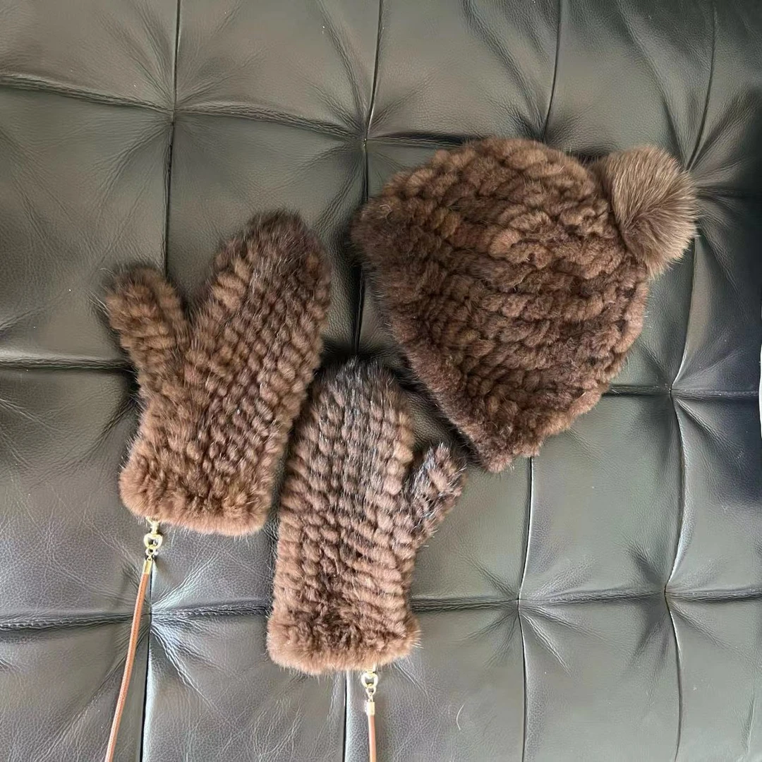 【MEINLY  CHEN】高端设计师款加厚冬季帽子手套【分开拍】2455