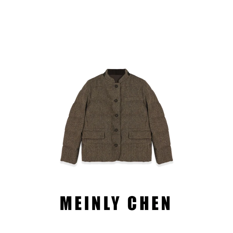 【MEINLY CHEN】【西装鹅绒】高端设计师款经典时尚鹅绒服8824672