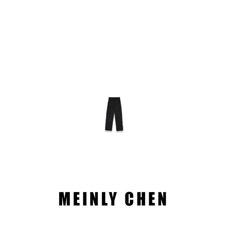 【MEINLY  CHEN】【舒舒裤】高端设计师款春夏直筒西装裤824423