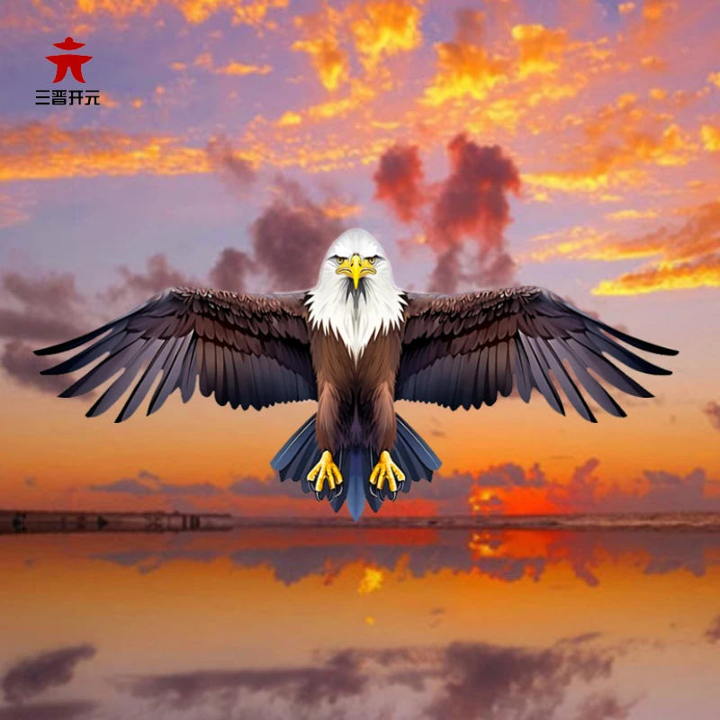 风筝2024新款潍坊儿童数码老鹰风筝带线微风易飞初学者不飞包退