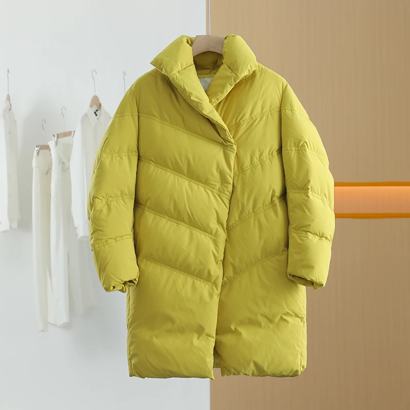 【唐长老自营】货号84381女装冬新款中长款羽绒服J