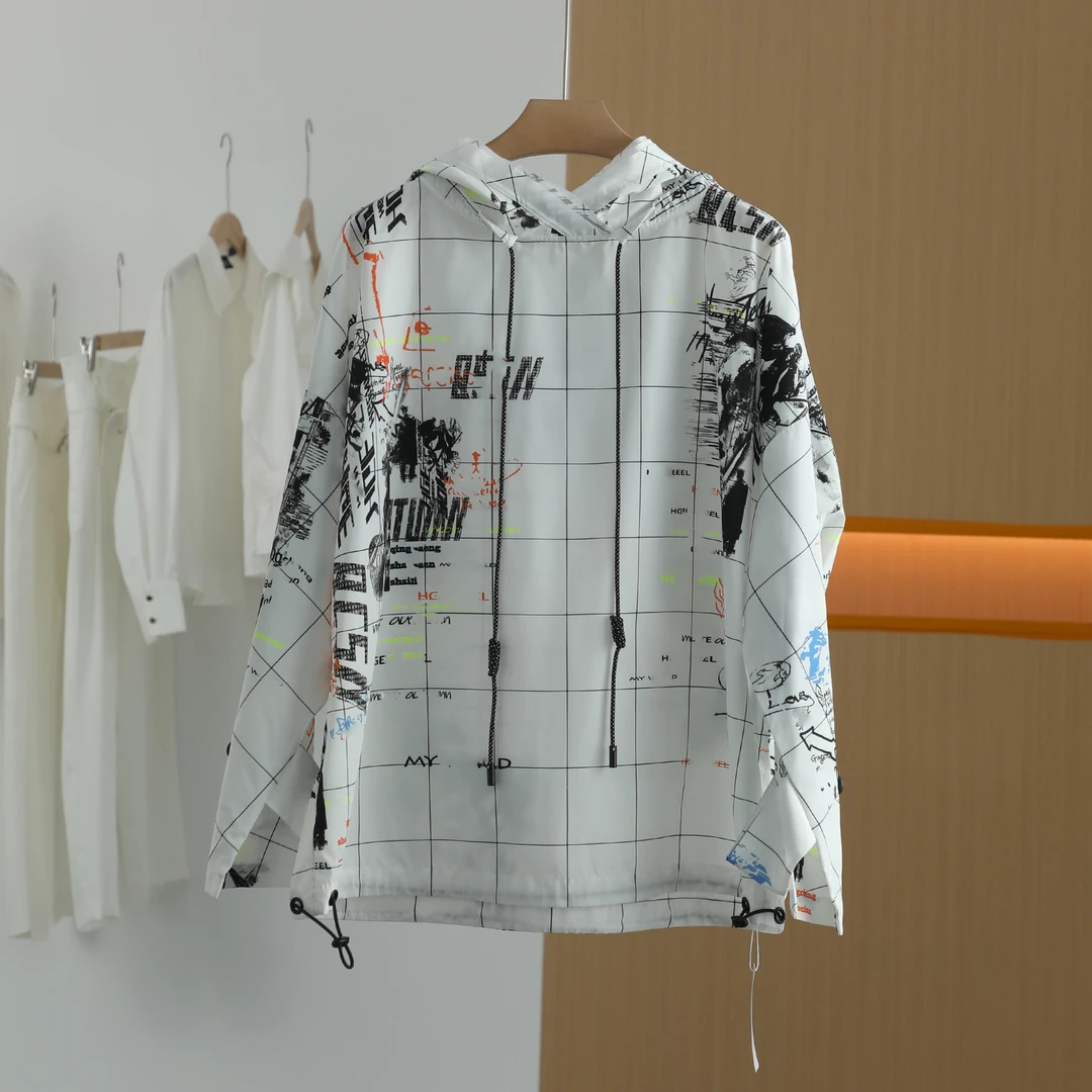 【唐长老自营】货号H0572女装春秋新款印花时尚卫衣HBL