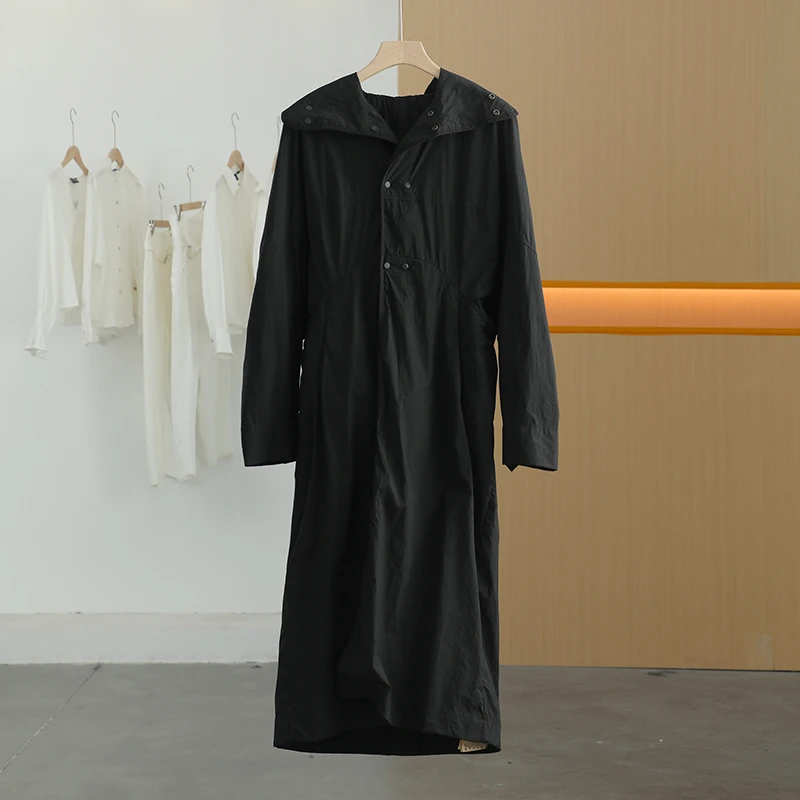 【唐长老自营】货号11886男装春秋装超长款气质风衣J