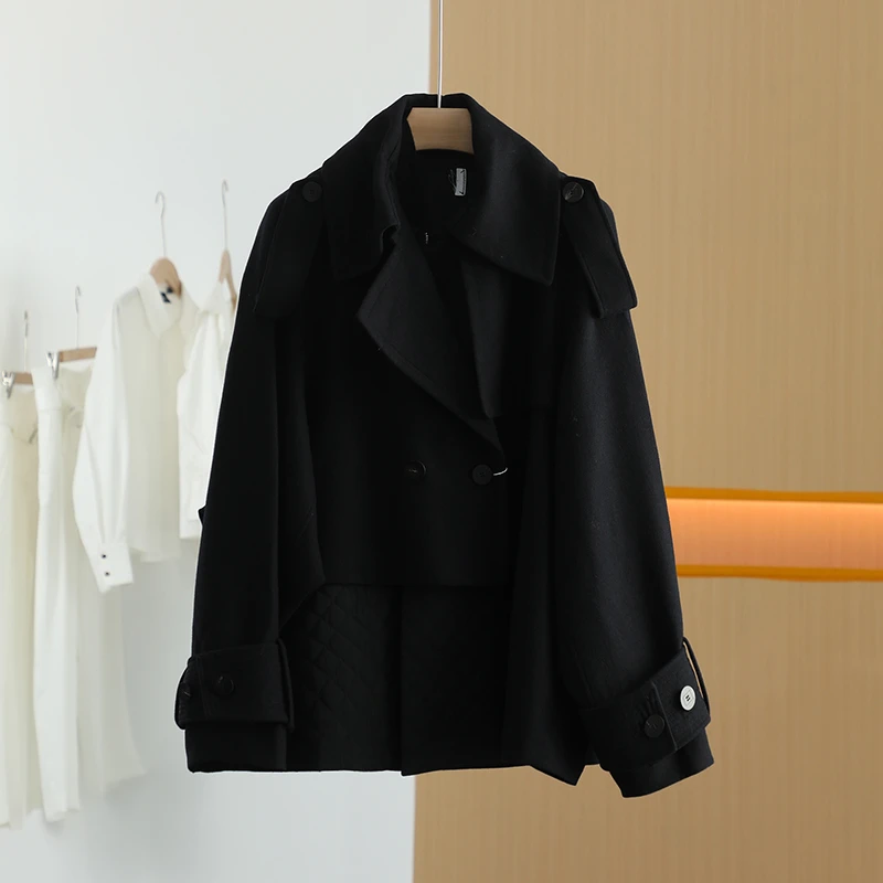 【唐长老自营】货号H0801女装春秋新款设计感风衣HBL