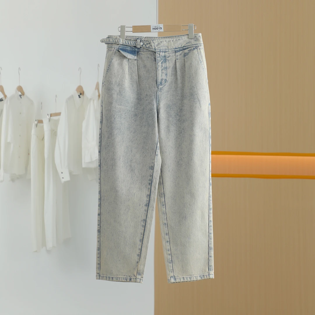 【唐长老自营】货号H0019女装新款直筒显瘦牛仔裤HBL