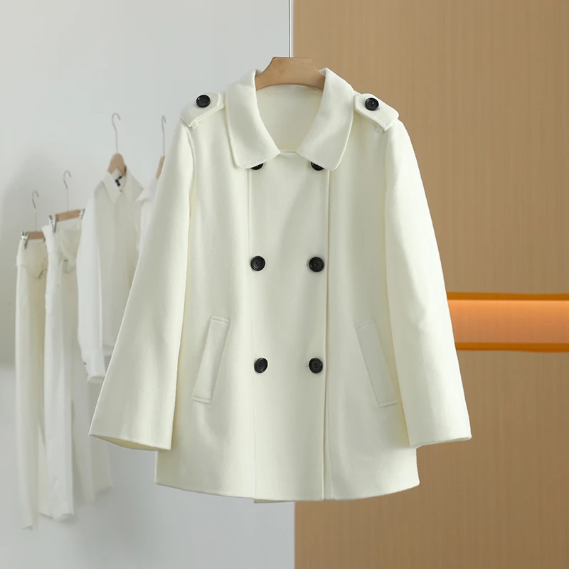 【唐长老自营】货号5434女装冬新款简约毛呢外套M