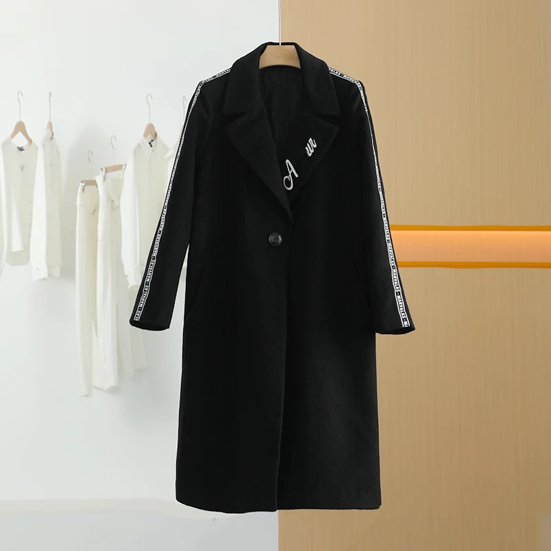 【唐长老自营】货号5222女装冬新款休闲通勤毛呢外套M