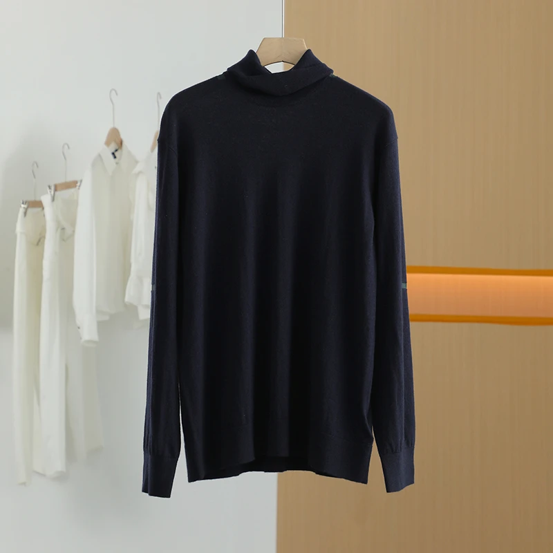 【唐长老自营】货号13721男装冬新款长袖套头羊绒针织衫