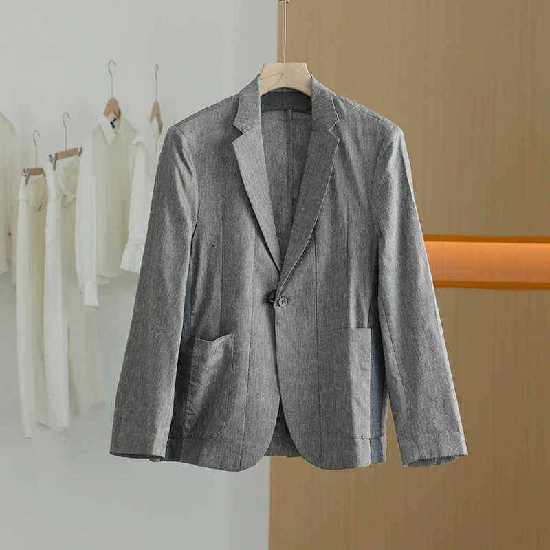 【唐长老自营】货号G0128男装春秋装简约绅士西装上衣G