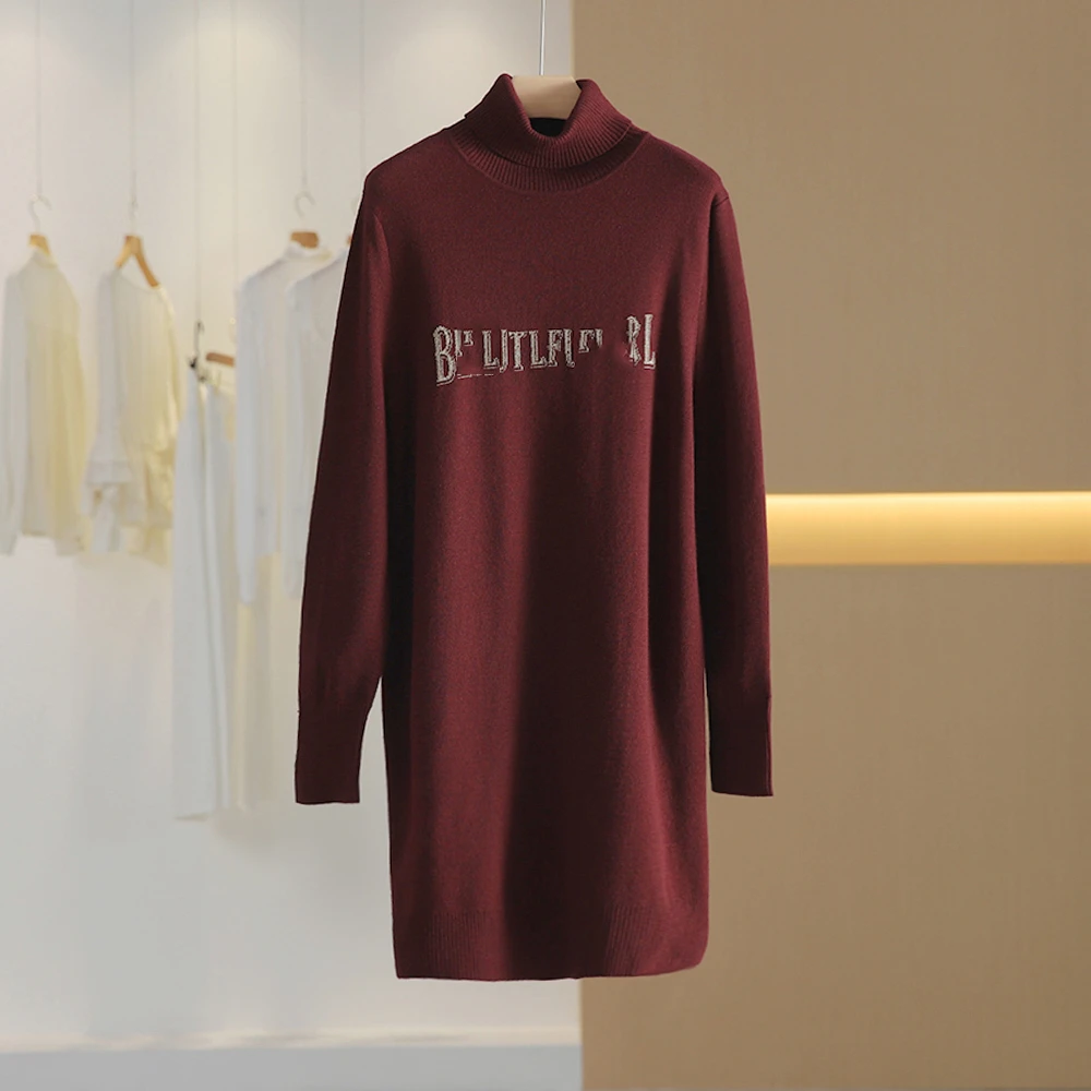 【唐长老自营】货号25765女装新款套头针织YL51-50半高领针织长袖