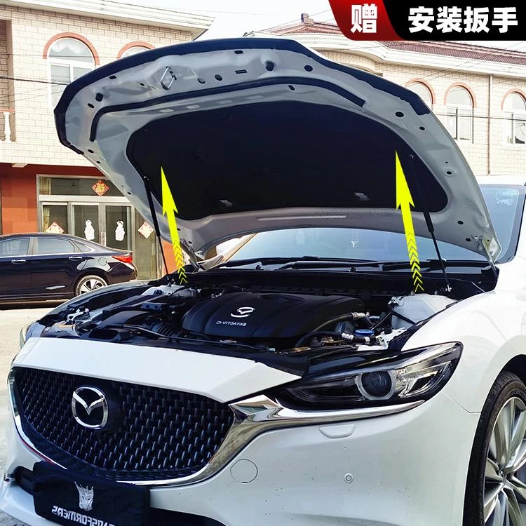 昂克赛拉阿特兹CX5/CX4/CX30/CX8汽车改装发动机引擎盖液压支撑杆