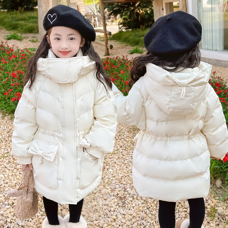 女童冬装棉衣2024新款韩版女孩网红潮棉袄连帽炸街中大童棉服外套