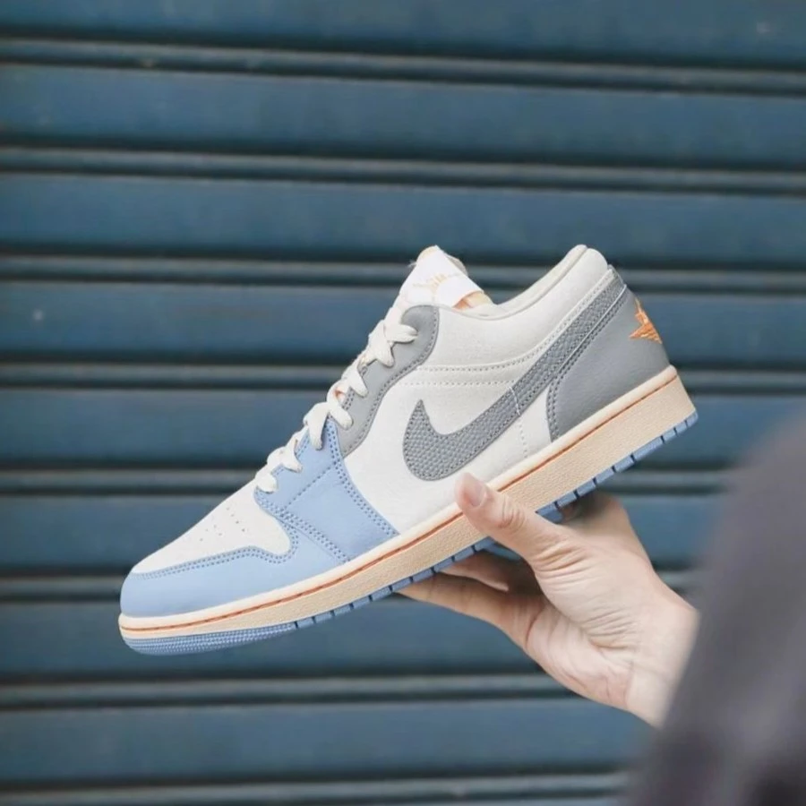NIKE/耐克AIR JORDAN 1 Low SE AJ1男鞋蓝灰低帮篮球鞋DZ5376-469
