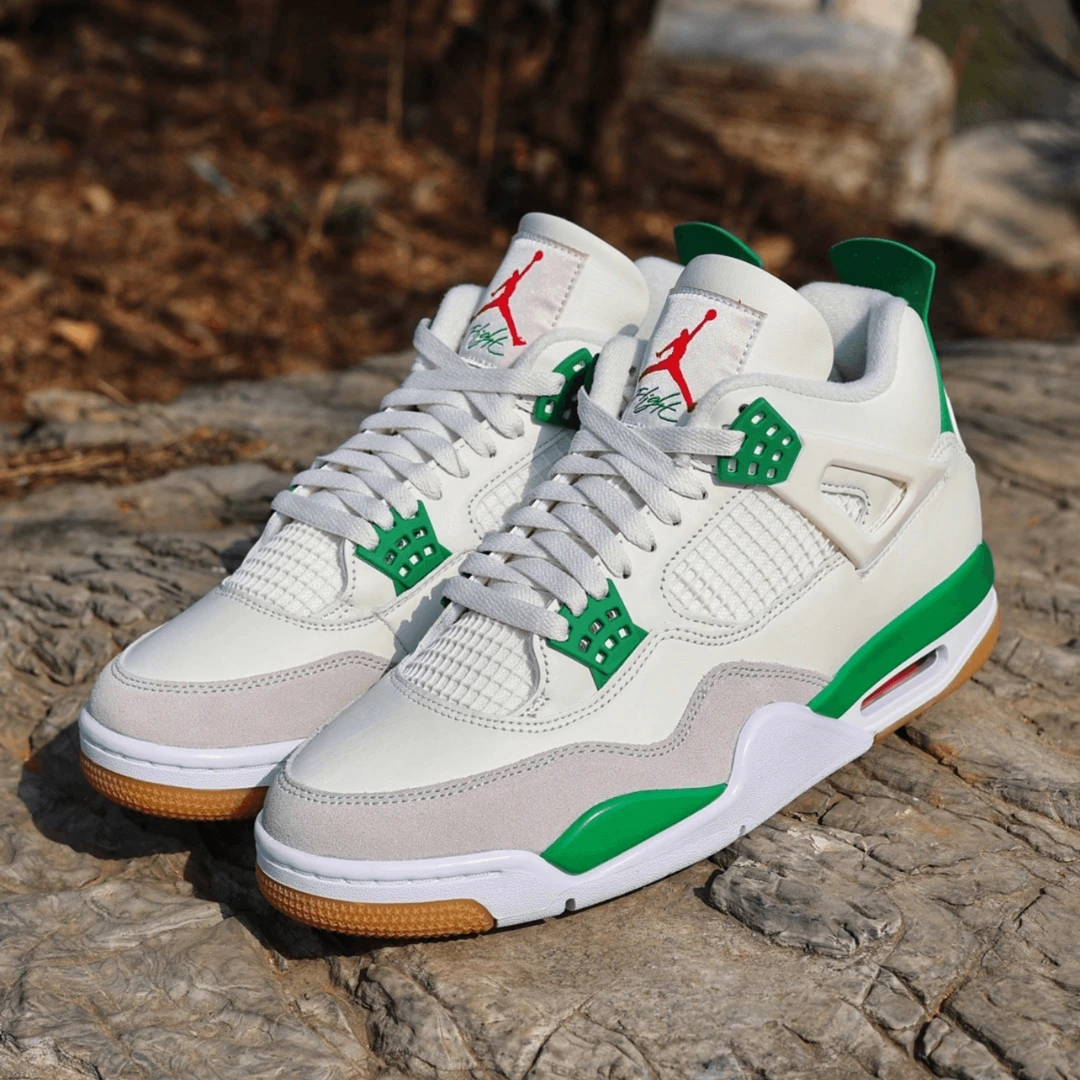 NIKE SB x Air Jordan 4 联名 AJ4 绿松石白绿男篮球鞋DR5415-103