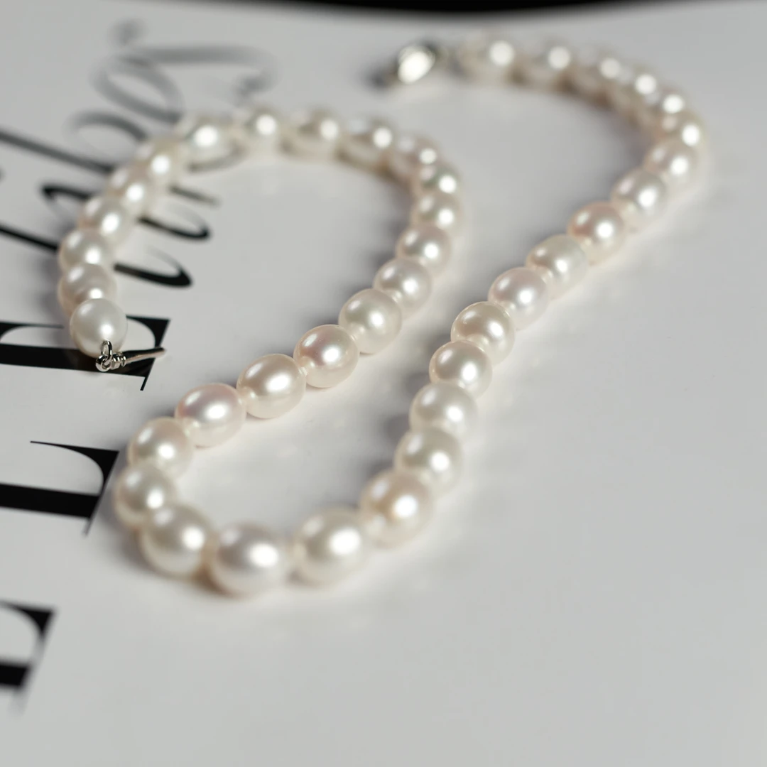 蚌埠龙湖珍珠美人泪气质白色时尚百搭简约强光经典仙女大点位中古