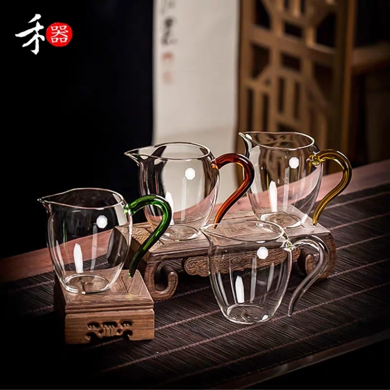 【线下专供】大翊口小翊口耐热玻璃公杯手工加厚茶海高档分茶器