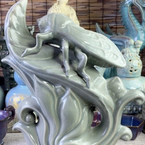 摆件雪**雷瓷器摆件创意瓷器