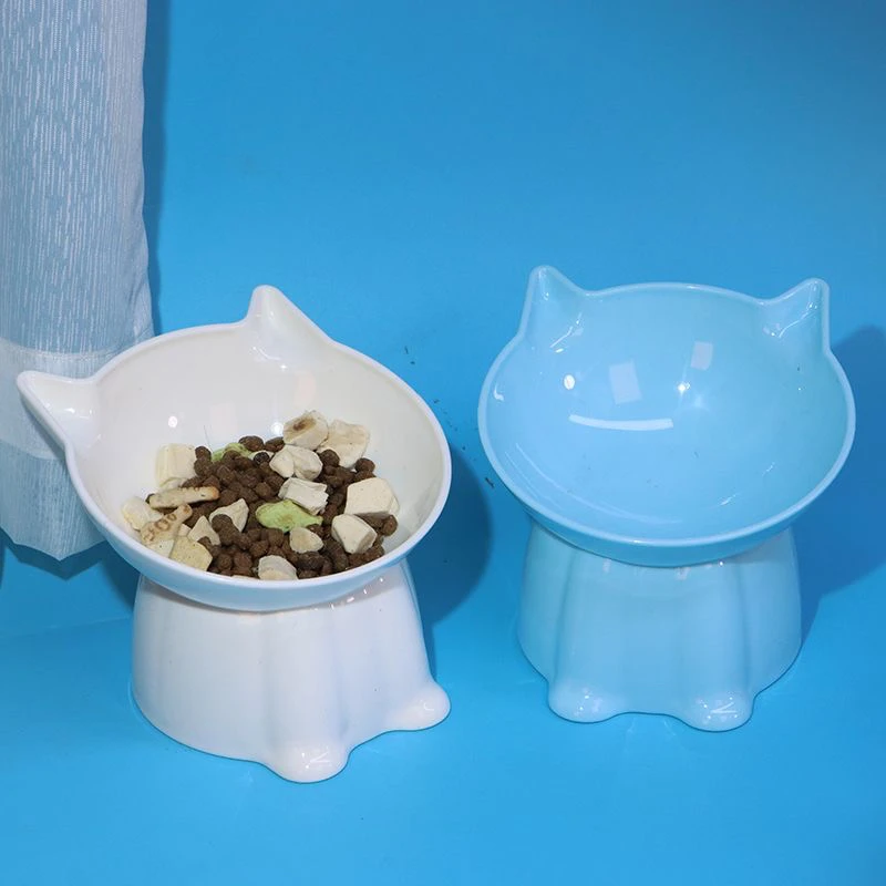 【可爱猫咪碗】猫碗加高大容量宠物碗猫咪碗猫猫饭碗猫粮碗护颈小猫