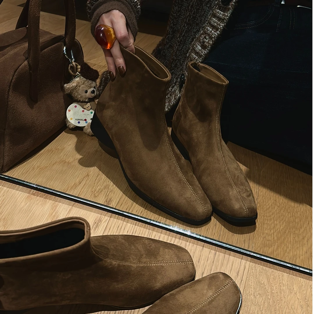 BAO/宝小姐时尚增高百搭瘦瘦靴2024秋季新款小众潮流靴子2023-10