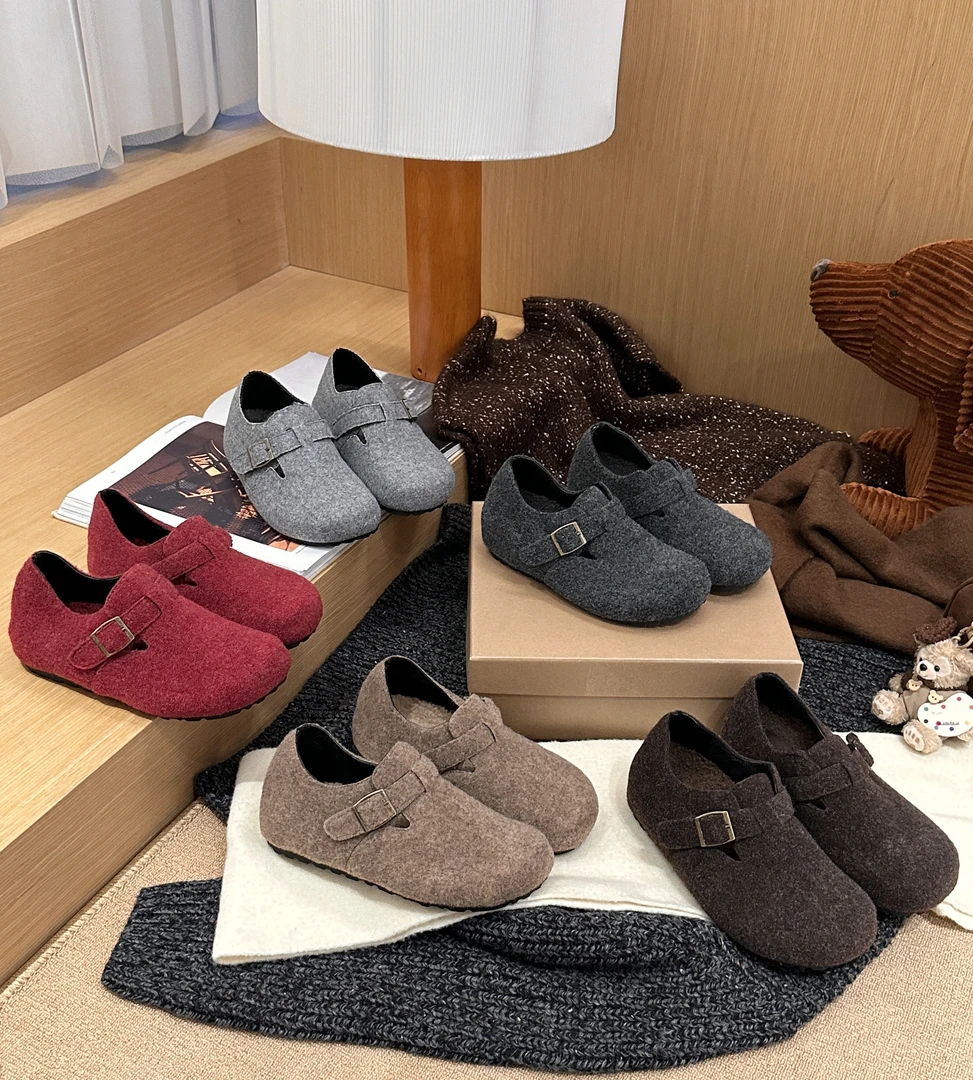 BAO/宝小姐2024冬季韩版加绒简约时尚百搭包头拖241108-71/72/76