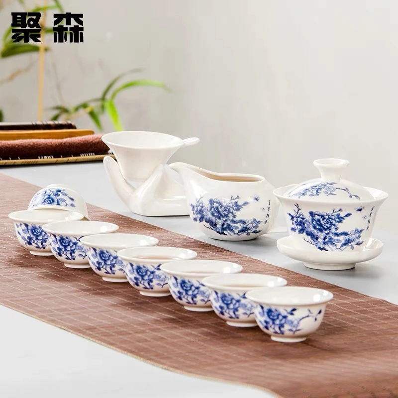 陶瓷茶杯家用品茗杯单专用主人杯高端茶杯白玉高档泡茶陶瓷茶具