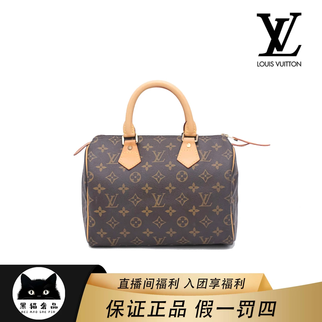 95新 LouisVuitton/路易威登 福利/lvspeedy25枕头包/斜挎包/换新