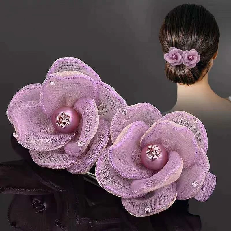 发夹头饰优雅简约气质妈妈顶夹马尾夹盘发弹簧夹一字发卡扎头发饰