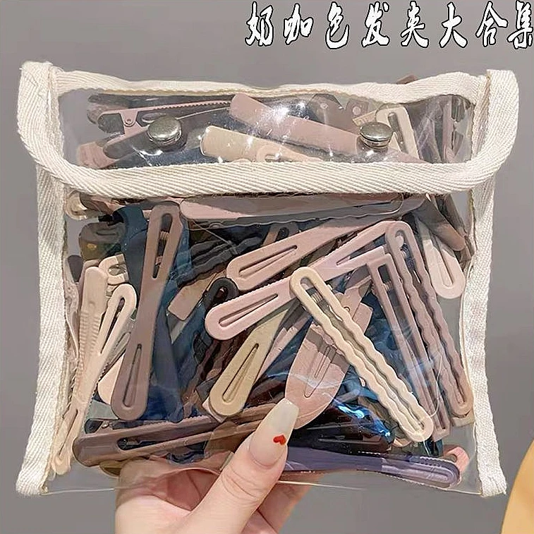 韩国简约碎发夹子一字夹女侧边夹新款发卡女刘海夹头饰 bb夹卡子.