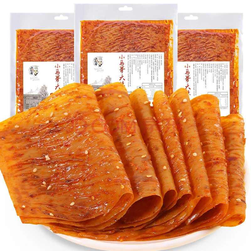 大辣片辣皮休闲零食素食小吃怀旧校园零食香辣豆皮辣条优品