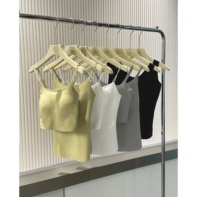 美洋MEIYANG【现货】升级版爱豆背心含胸垫裸感速干女背心打底