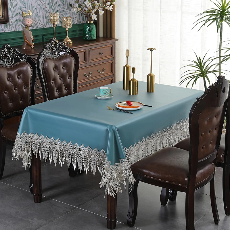 耐高温可擦防滑通用餐桌盖布防水防油免洗茶几垫轻奢风万用盖布