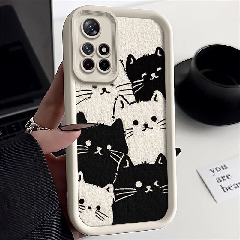 六只小猫红米Note11手机壳新款Note11Pro+全包软11TPro+防摔女款
