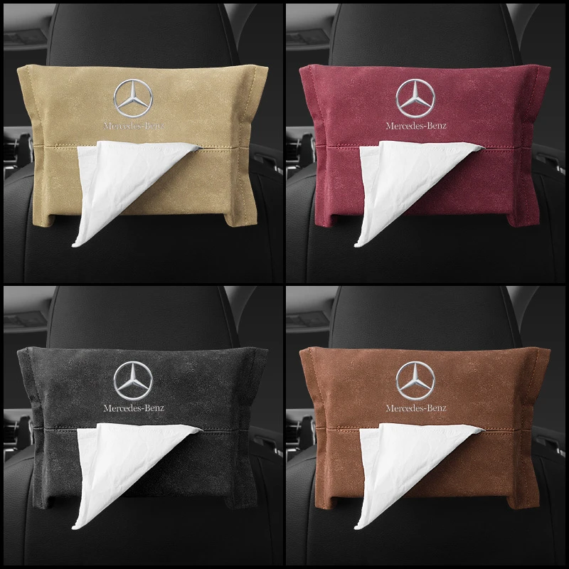 车载抽纸盒 翻毛皮汽车抽纸创意吸顶 车用挂式遮阳板扶手箱纸巾盒